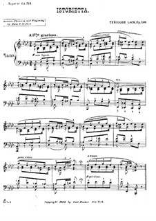 Istoriretta, Op.150: Für Klavier by Theodore Lack