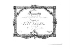 Drei Sonaten für Klavier, Violine und Cello, Op.2: Stimmen by Johann Heinrich Loewe