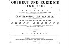 Orpheus und Euridice: Klavierauszug mit Singstimmen by Johann Gottlieb Naumann