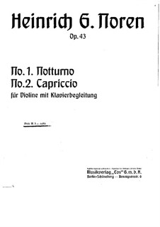 Nocturne und Cappriccio, Op.43: Nocturne und Cappriccio by Heinrich Gottlieb Noren