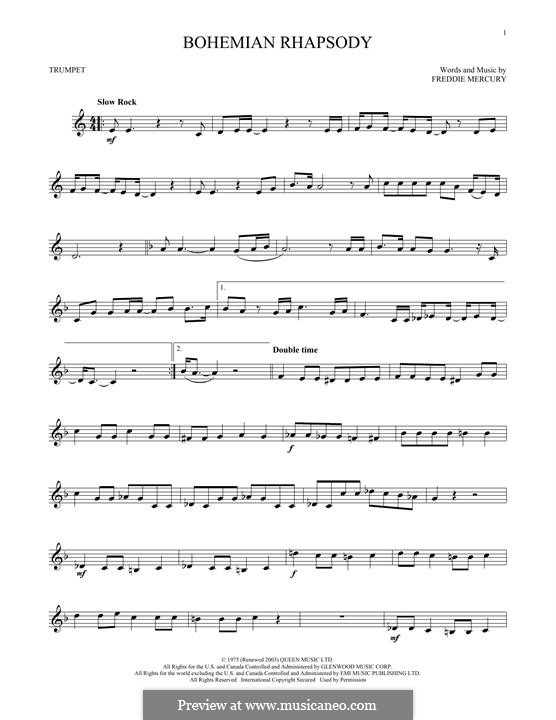 Instrumental version: Für Trompete by Freddie Mercury