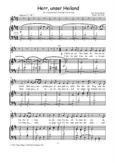 Herr unser Heiland, Op.16: Für 1-2 Stimmen und Orgel (D-Dur) by Paul Nutt