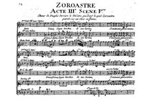 Zoroastre, RCT 62: Akt III by Jean-Philippe Rameau