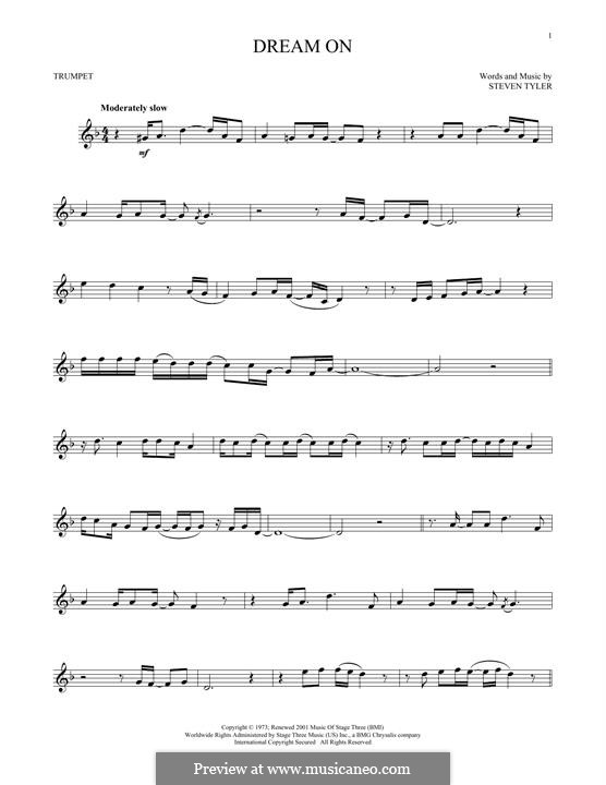 Dream On (Aerosmith): Für Trompete by Steven Tyler