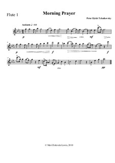 No.1 Morning Prayer: For mixed woodwinds by Pjotr Tschaikowski