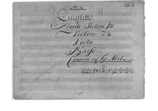 Quartett No.4 in D-dur für Flöte und Streicher, WK 226: Quartett No.4 in D-dur für Flöte und Streicher by Carl Friedrich Abel