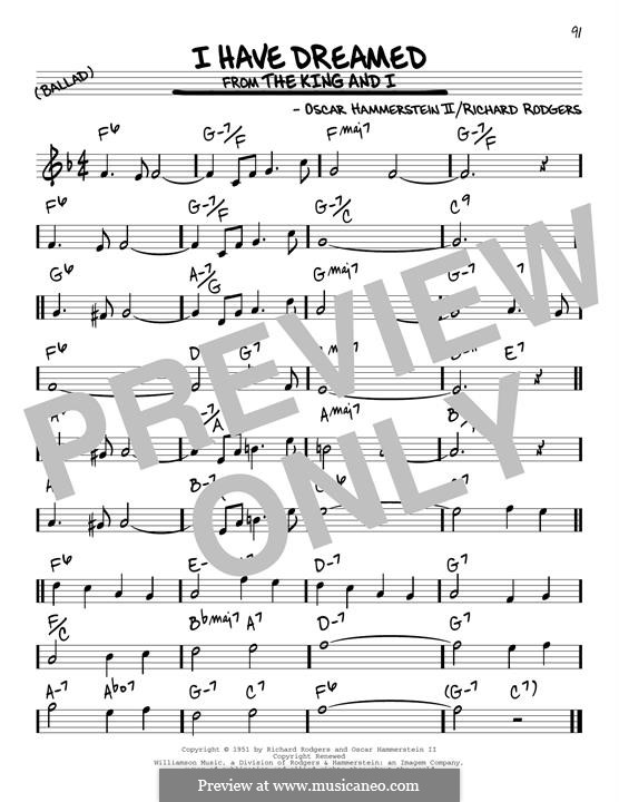 I Have Dreamed (from The King and I): Für Gitarre by Richard Rodgers