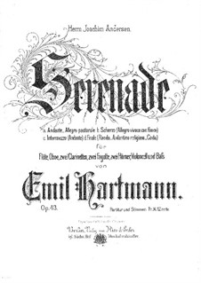 Serenade in B-dur, Op.43: Serenade in B-dur by Emil Hartmann