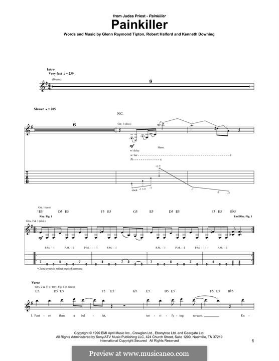 Painkiller (Judas Priest): Für Gitarre by Glenn Tipton, K. K. Downing, Robert Halford