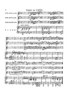Trio für drei Hörner, Op.15: Mit Klavier by Louis-François Dauprat