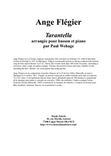 Tarantella: Für Fagott und Klavier by Ange Flégier