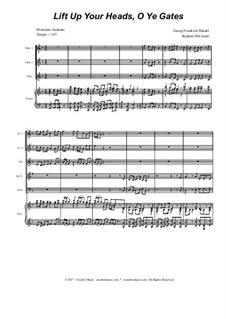 Lift Up Ye Heads, O Ye Gates: For woodwind quintet by Georg Friedrich Händel