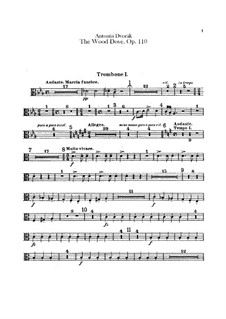 Die Waldtaube, B.198 Op.110: Posaunen- und Tubastimmen by Antonín Dvořák