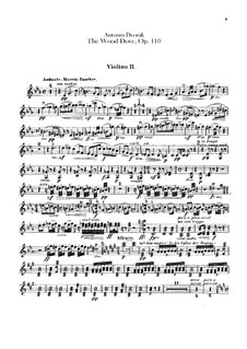 Die Waldtaube, B.198 Op.110: Violinstimme II by Antonín Dvořák
