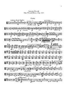 Die Waldtaube, B.198 Op.110: Violastimmen by Antonín Dvořák