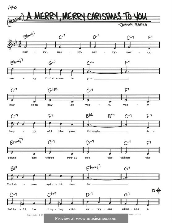 A Merry, Merry Christmas to You: Für Gitarre by Johnny Marks