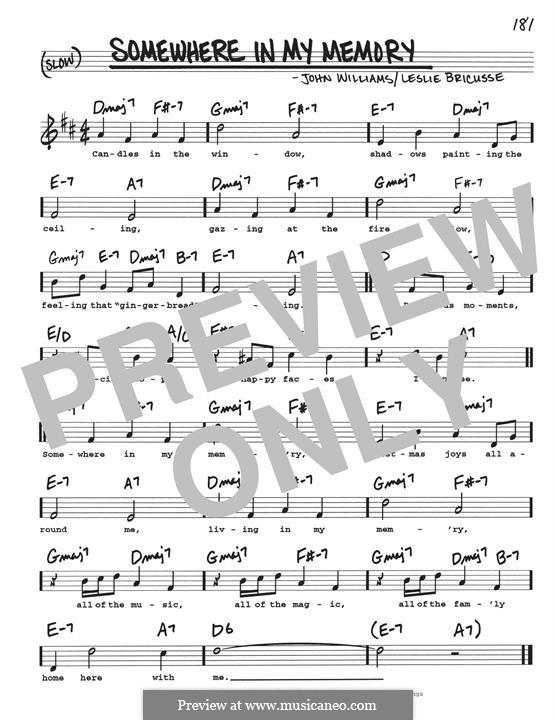 Somewhere in My Memory (from Home Alone): Für Gitarre by John Williams