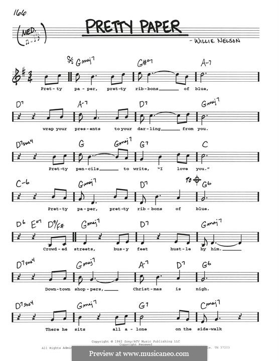 Pretty Paper: Für Gitarre by Willie Nelson