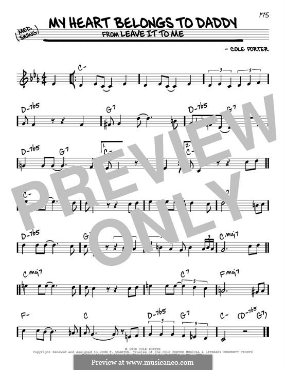 My Heart Belongs to Daddy: Für Gitarre by Cole Porter