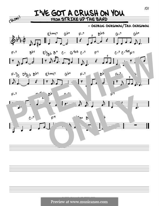 I've Got a Crush on You: Für Gitarre by George Gershwin