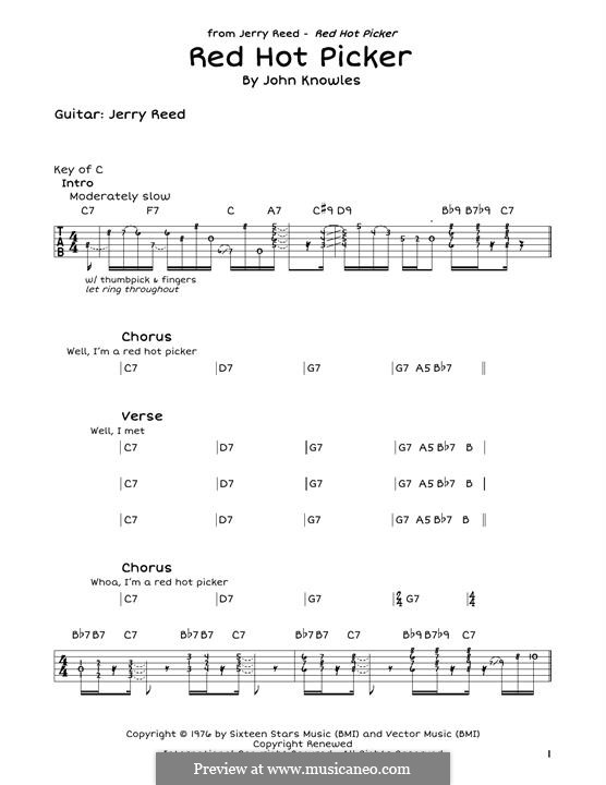 Red Hot Picker (Jerry Reed): Red Hot Picker (Jerry Reed) by John Knowles