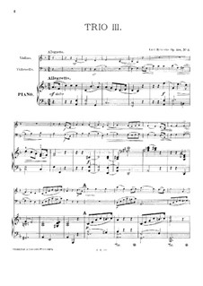 Drei Klaviertrios, Op.159: Trio Nr.3 by Carl Reinecke