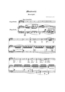 Nr.5 Mondnacht: Klavierauszug mit Singstimmen (Englische und deutsche Texte) by Robert Schumann