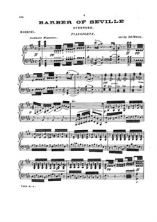 Ouvertüre: Für Klavier. Version von J. Weiss by Gioacchino Rossini