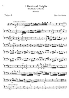 Ouvertüre: Cellostimme by Gioacchino Rossini