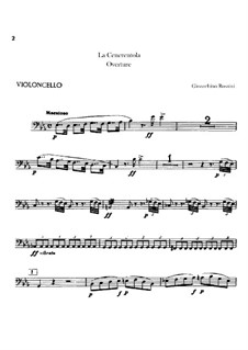La Cenerentola: Ouvertüre – Cellostimme by Gioacchino Rossini