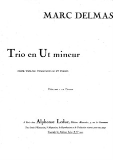 Klaviertrio in c-Moll: Vollpartitur by Marc Delmas