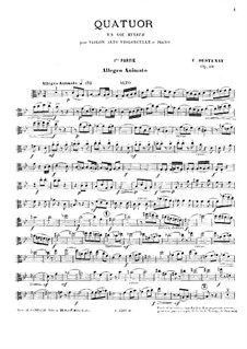 Klavierquartet in g-Moll, Op.38: Violastimme by Edouard Destenay