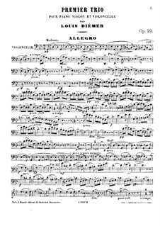 Nr.1 in g-Moll: Cellostimme by Louis Diémer