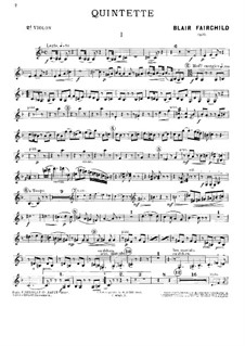 Klavierquintett in d-Moll, Op.20: Violinstimme II by Blair Fairchild