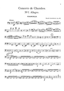 Kammerkonzert, Op.26: Cellostimme by Blair Fairchild
