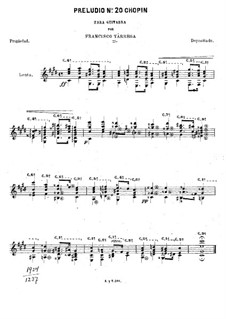 Nr.20 in c-Moll: Für Gitarre by Frédéric Chopin