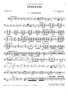 Serenade für Flöte und Streicher, Op.25: Cellostimme by Paul de Wailly