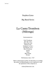 La Canta Trombon: La Canta Trombon by Stephen Lines