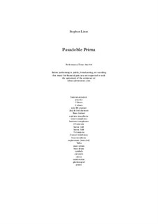Pasadoble Prima: Pasadoble Prima by Stephen Lines