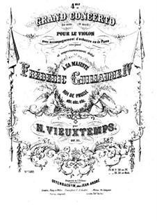 Violinkonzert Nr.4, Op.31: Solostimme by Henri Vieuxtemps