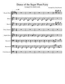 Nr.3 Tanz der Zuckerfee: For double reed ensemble by Pjotr Tschaikowski