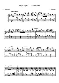 Variations, Op.5 No.2: Variations by Larisa Ivanenko