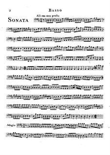 Triosonate in D-dur: Cellostimme by Friedrich Hartmann Graf