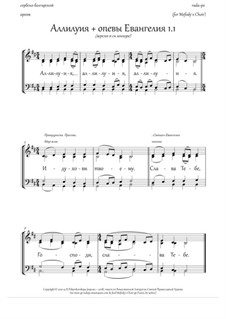Alleluia and the Gospel singing (1.1, Hm, m.quartet) - RU: Alleluia and the Gospel singing (1.1, Hm, m.quartet) - RU by Rada Po