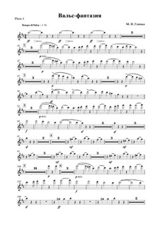 Walzer-Fantasie in h-Moll: For orchestra – parts by Michail Glinka
