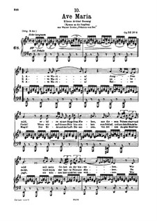 Ave Maria, D.839 Op.52 No.6: Für Stimme und Klavier by Franz Schubert