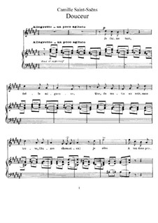 La cendre rouge, Op.146: No.3 Douceur (Tenderness) by Camille Saint-Saëns