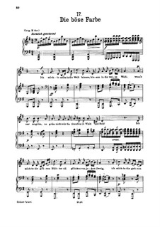 Nr.17 Die böse Farbe: Für tiefe Stimme und Klavier by Franz Schubert