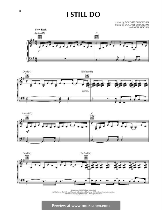 I Still Do (The Cranberries) von D. O'Riordan, N. Hogan auf MusicaNeo