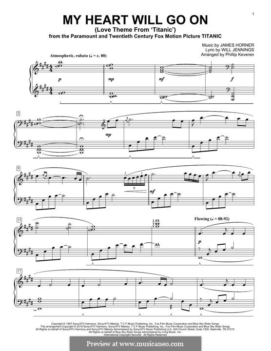 Piano version: Für einen Interpreten by James Horner